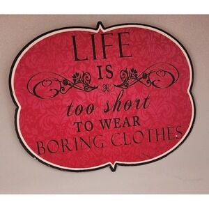 Closet clothing‎ sign decoration fun